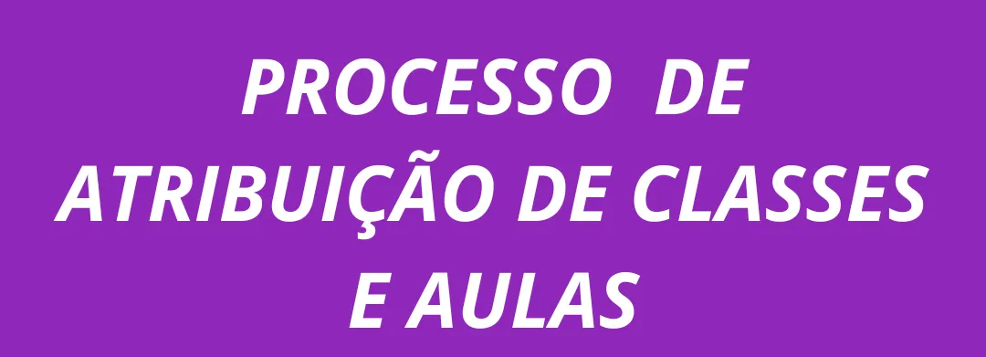 Processo de Atribuição de Classes e Aulas - Processo Seletivo