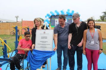 Prefeitura inaugura primeira academia adaptada ao ar livre de Roseira