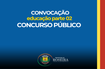 Convocação Concurso Público (Professores) PARTE 02