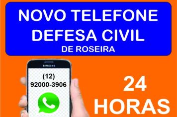 Com WhatsApp, Defesa Civil de Roseira amplia canal com população