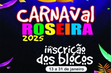 Inscrição Bloco Carnaval 2025