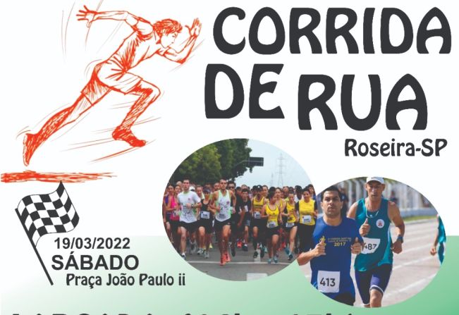 Secretaria de Esportes abre inscrição para Corrida de Rua no Aniversário de Roseira