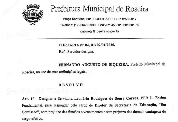 Portaria 2025